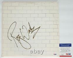 Roger Waters Pink Floyd Signed The Wall Record Album (gold) Psa Coa Q60661