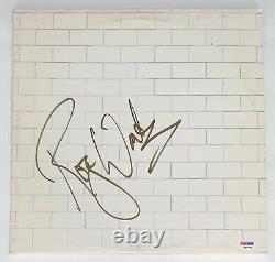 Roger Waters Pink Floyd Signed The Wall Record Album (gold) Psa Coa Q60661