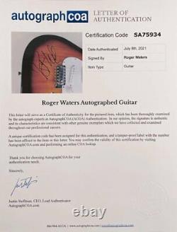 Roger Waters Signed Authentic Electric Guitar Pink Floyd Autographed ACOA