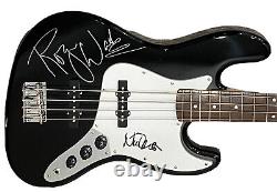 Roger Waters Signed Bass Pink Floyd Autographed Guitar + Nick Mason Signed Proof