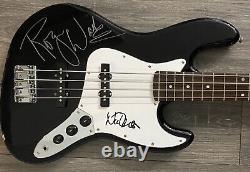 Roger Waters Signed Bass Pink Floyd Autographed Guitar + Nick Mason Signed Proof