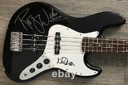 Roger Waters Signed Bass Pink Floyd Autographed Guitar + Nick Mason Signed Proof