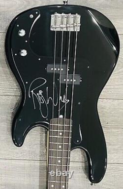 Roger Waters Signed Bass Pink Floyd Autographed Guitar Signed Bass Proof Gilmour