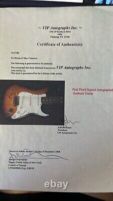 Roger Waters Signed Electric Guitar Pink Floyd Dark Side Moon Wall Bas Beckett