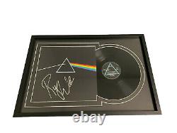 Roger Waters Signed Framed Pink Floyd Dark Side Of The Moon Vinyl Lp Auto Bas
