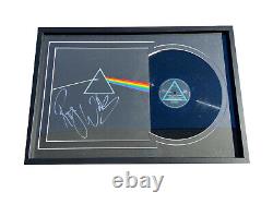 Roger Waters Signed Framed Pink Floyd Dark Side Of The Moon Vinyl Lp Auto Bas