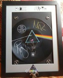 Roger Waters Signed + MASON PINK FLOYD Picture Disc DSOTM (Photo Proof)