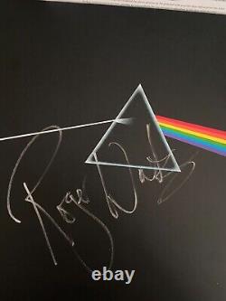 Roger Waters Signed Pink Floyd Dark Side Of The Moon Vinyl Album The Wall Bas