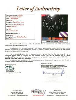 Roger Waters Signed Pink Floyd Final Cut Vinyl LP EXACT Proof JSA COA Full Name