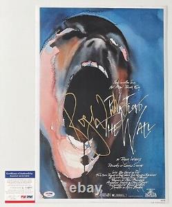 Roger Waters Signed Pink Floyd The Wall 12x18 Movie Poster Psa Coa Q60577