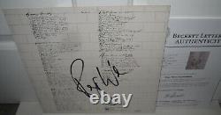 Roger Waters Signed Pink Floyd The Wall Album Insert Rock Autograph Beckett Loa