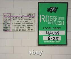 Roger Waters Signed Pink Floyd The Wall Album LP backstage pass & concert ticket
