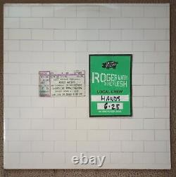 Roger Waters Signed Pink Floyd The Wall Album LP backstage pass & concert ticket