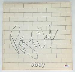 Roger Waters Signed Pink Floyd The Wall Record Album (silver) Psa Coa Ad48307