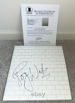 Roger Waters Signed Pink Floyd The Wall Vinyl Album Dark Side Another Brick Bas