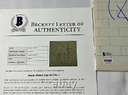 Roger Waters Signed Pink Floyd The Wall Vinyl Lp Beckett Bas Coa A67627