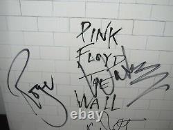 Roger Waters Signed The Wall Album Nick Mason Pink Floyd Autograph Vinyl X2