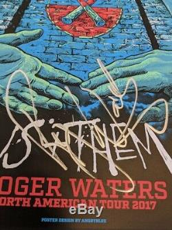 Roger Waters Signed official 2007 tour litho by Roger 18x24 Pink Floyd