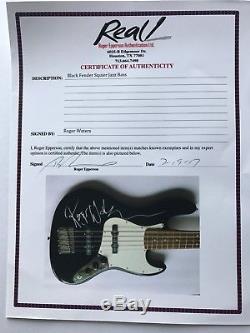 Roger Waters pink floyd signed fender bass guitar autographed with coa