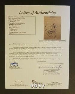 Roger Waters signed Pink Floyd The Wall album JSA LETTER of authenticity psa