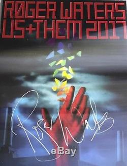 Roger Waters signed poster pink floyd lenticular us + them tour epperson loa