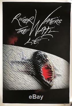 Roger Waters the wall Pink Floyd signed print poster 306 of 500 with beckett coa