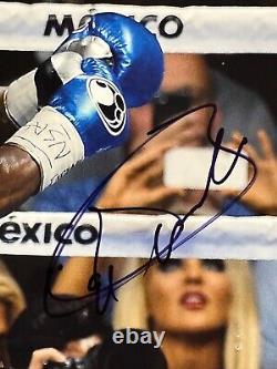 SAUL CANELO ALVAREZ signed autographed 11x14 photo Floyd Mayweather PSA/COA