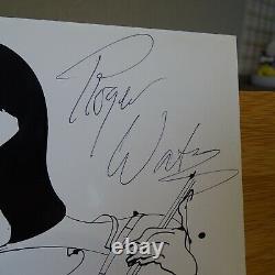 SIGNED ROGER WATERS (GERALD SCARFE SKETCH) PROMO PRESS PHOTO RARE Pink Floyd