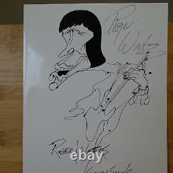 SIGNED ROGER WATERS (GERALD SCARFE SKETCH) PROMO PRESS PHOTO RARE Pink Floyd