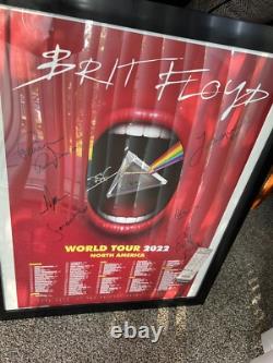 Signed Autographed Brit Floyd World Tour 2022 Poster With 9 Signatures