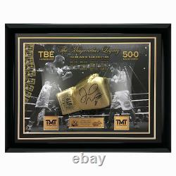 Signed Floyd Mayweather Jr Boxing Glove Framed Display Undefeated Legacy