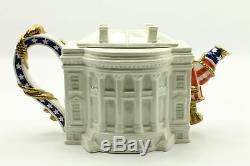 Signed Limited Ed #169/5000 Vintage Fitz & Floyd White House Teapot 1993
