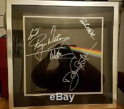 Signed Pink Floyd Dark Side Of The Moon Album Cover, Roger Waters Richard Wright
