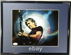 Signed Pink Floyd Roger Waters Autographed 8x10 Framed Certified Jsa Loa Xx02915