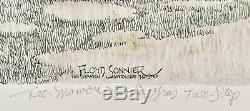 Signed TEE MAMOU MARDI GRAS Two-Step PRINT Floyd Sonnier CAJUN ART Big #266/550