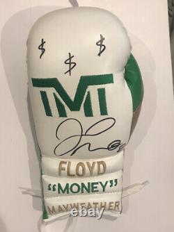 Signed floyd mayweather Custom Boxing Glove COA