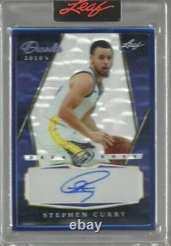 Stephen Curry-Floyd Mayweather Jr. 2022 Leaf Decadence BLUE DUAL Autograph #1/5