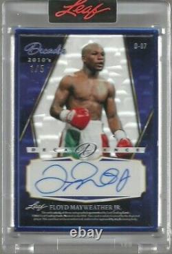 Stephen Curry-Floyd Mayweather Jr. 2022 Leaf Decadence BLUE DUAL Autograph #1/5