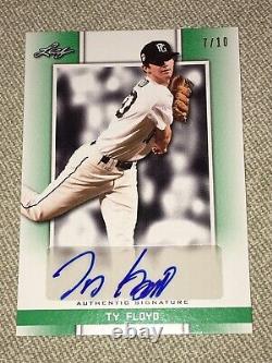 TY FLOYD 2019 Leaf Perfect Game National Showcase Green AUTOGRAPH #7/10 LSU REDS