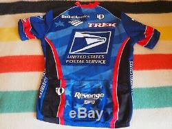 VTG 1998-1999 USPS TREK Cycling Jersey FLOYD LANDIS SIGNED Pearl Izumi Large EUC