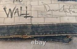 Vintage Autographed Pink Floyd The Wall Denim Jacket With Pins-1 Of A Kind Jsa