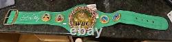 WBC World Boxing Championship Title Belt Signed by Floyd Mayweather Jr. JSA Cert