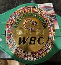 WBC World Boxing Championship Title Belt Signed by Floyd Mayweather Jr. JSA Cert