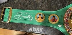 WBC World Boxing Championship Title Belt Signed by Floyd Mayweather Jr. JSA Cert