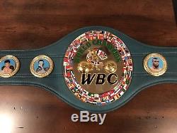 WBC World Champion Title Belt Replica Signed By Floyd Mayweather Jr Beckett COA