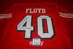 WILLIAM FLOYD San Francisco 49ers signed Jersey Beckett Witnessed BARNONE 4
