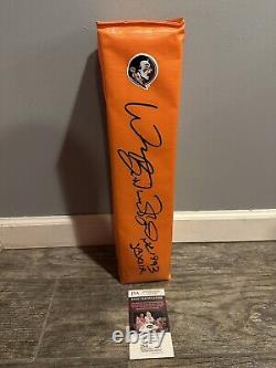 William Floyd Signed Florida State Seminoles Touchdown Pylon Jsa Coa Autographed